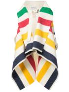 Monse Striped Waterfall Coat - Multicolour