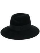 Maison Michel Virginie Fedora Hat - Black