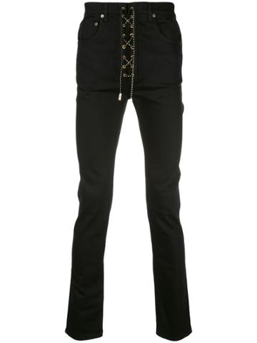 Garçons Infidèles Lace-up Front Jeans - Black