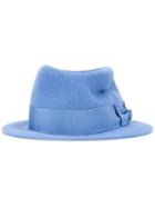 Maison Michel Bow Detail Fedora Hat