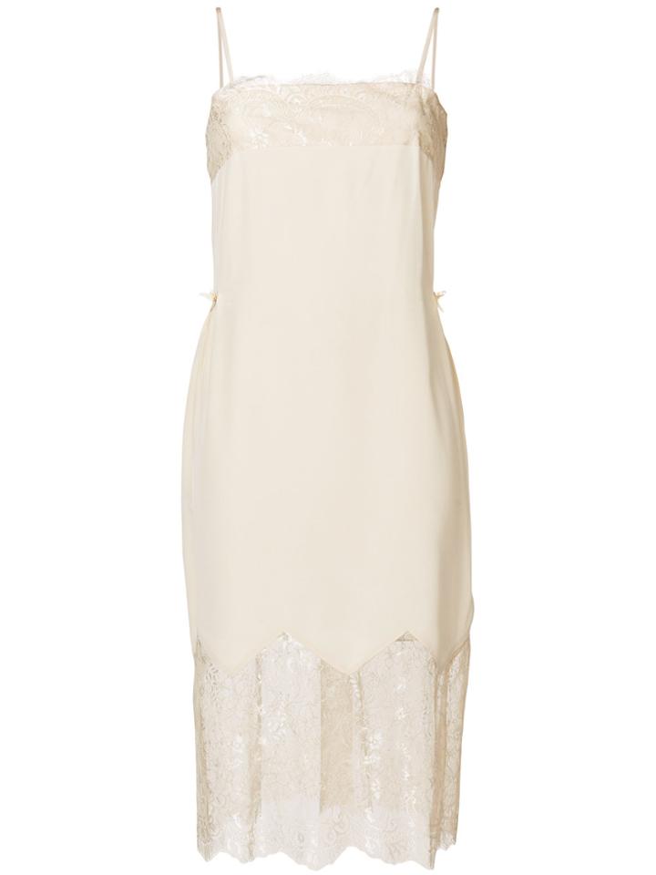 Twin-set Lace Panel Camisole Dress - Nude & Neutrals
