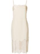 Twin-set Lace Panel Camisole Dress - Nude & Neutrals