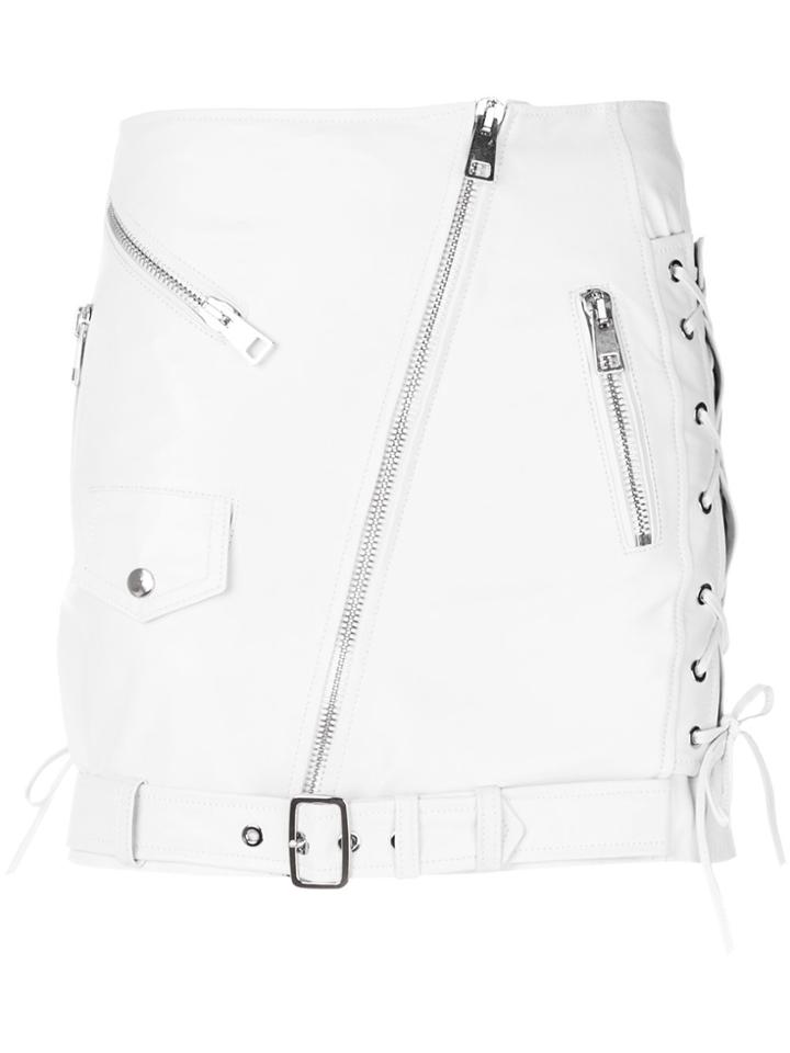 Manokhi Off-center Zip Fastening Skirt - White