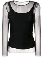 Max Mara Crystal-embellished Top - Black