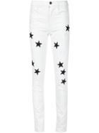Creatures Of The Wind Crystal Paron Jeans, Women's, Size: 2, White, Cotton/swarovski Crystal