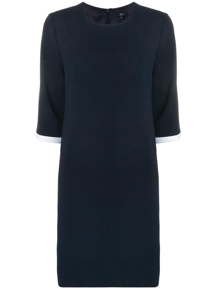 Fay Fitted Midi Dress - Blue