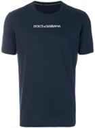 Dolce & Gabbana Chest Slogan T-shirt - Blue