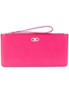 Salvatore Ferragamo Double Gancio Pouch - Pink & Purple