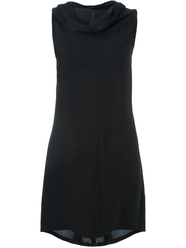 Rick Owens Cowl Neck Dress, Women's, Size: 42, Black, Acetate/viscose