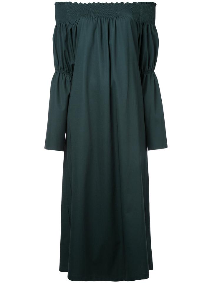 H Beauty & Youth Off Shoulder Jumpsuit, Women's, Green, Cotton