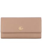 Gucci Leather Continental Wallet - Nude & Neutrals