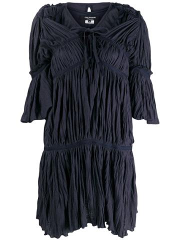 Junya Watanabe Comme Des Garçons Vintage Pleated Layered Dress - Blue