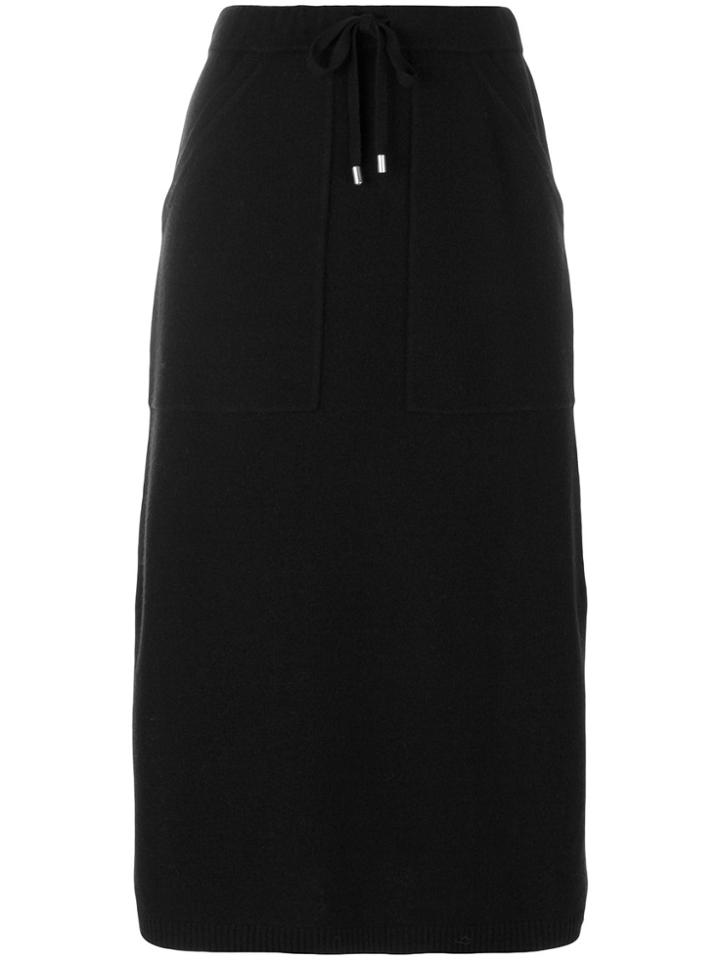 Joseph Drawstring Mid-length Skirt - Black