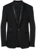 Philipp Plein Satin Panel Blazer - Black