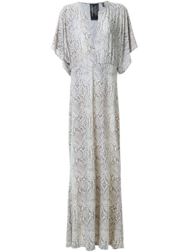 Norma Kamali Snakeskin Print Gown