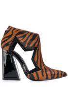 Kat Maconie Pony Tiger Print Boots - Brown