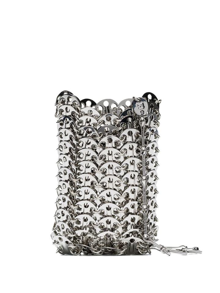 Paco Rabanne Iconic 1968 Mini Chain Bag - Silver