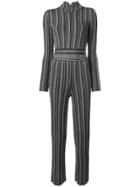 Antonino Valenti Striped Fitted Jumpsuit - Black