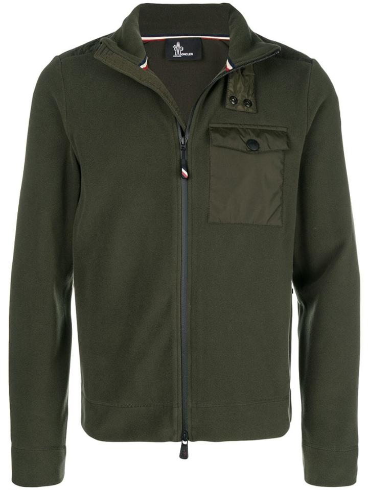 Moncler Grenoble Front Zip Jacket - Green