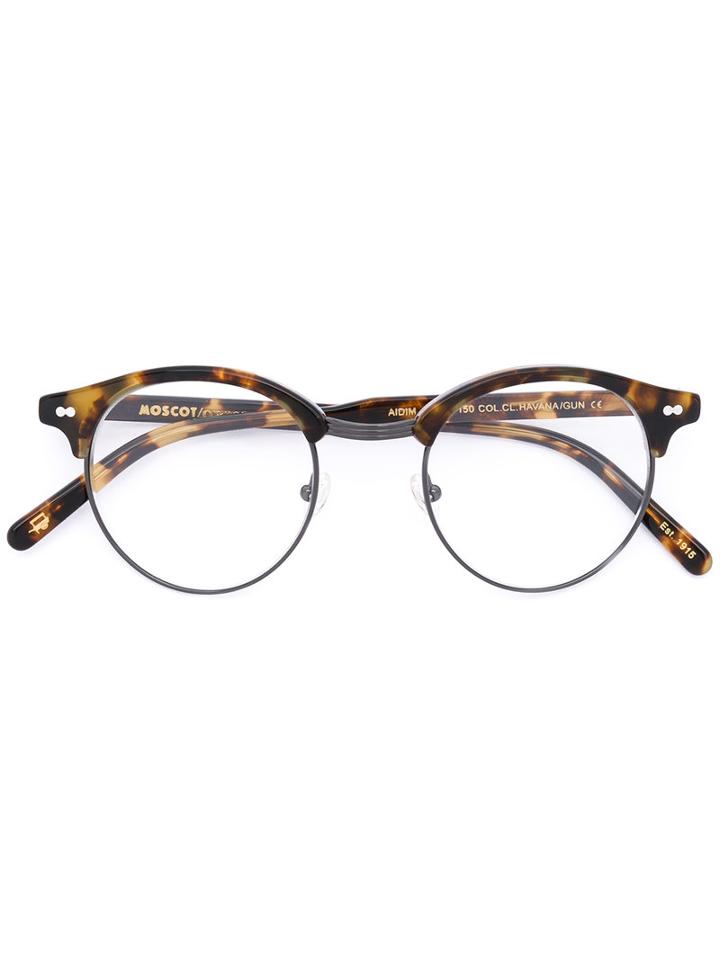 Moscot - Aidim Glasses - Unisex - Acetate/metal (other) - 49, Nude/neutrals, Acetate/metal (other)