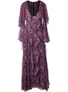Giambattista Valli Printed Flared Gown