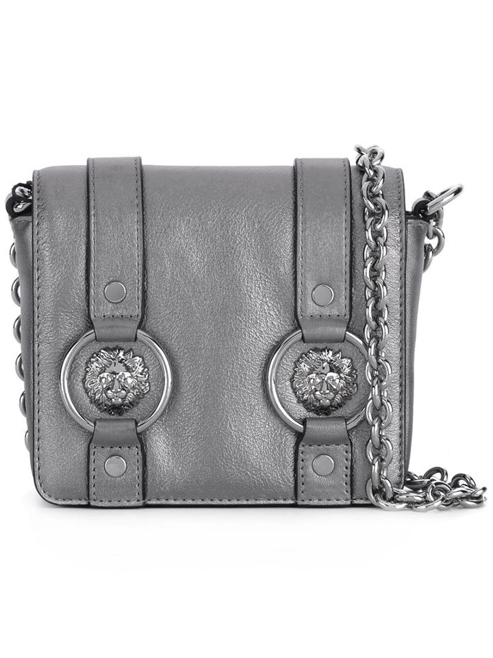 Versus Logo Plaque Crossbody Bag, Women's, Grey