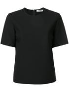 Msgm - Structured Blouse - Women - Elastodiene/polyester/viscose - 40, Black, Elastodiene/polyester/viscose