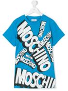 Moschino Kids - Teen Comic Book Logo T-shirt - Kids - Cotton - 14 Yrs, Boy's, Blue