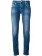 7 For All Mankind Light-wash Slim-fit Jeans - Blue