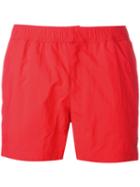 Ron Dorff Eyelet Swim Shorts, Men's, Size: Medium, Red, Polyamide/polyester
