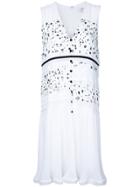 Carven Dots Print Buttoned Dress - White