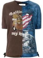 Night Market Split Detail T-shirt - Brown