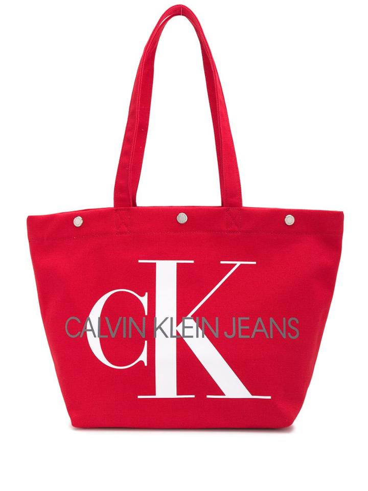 Ck Jeans Utility Tote Bag - Red