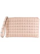 Red Valentino Red(v) Flower Puzzle Clutch - Nude & Neutrals