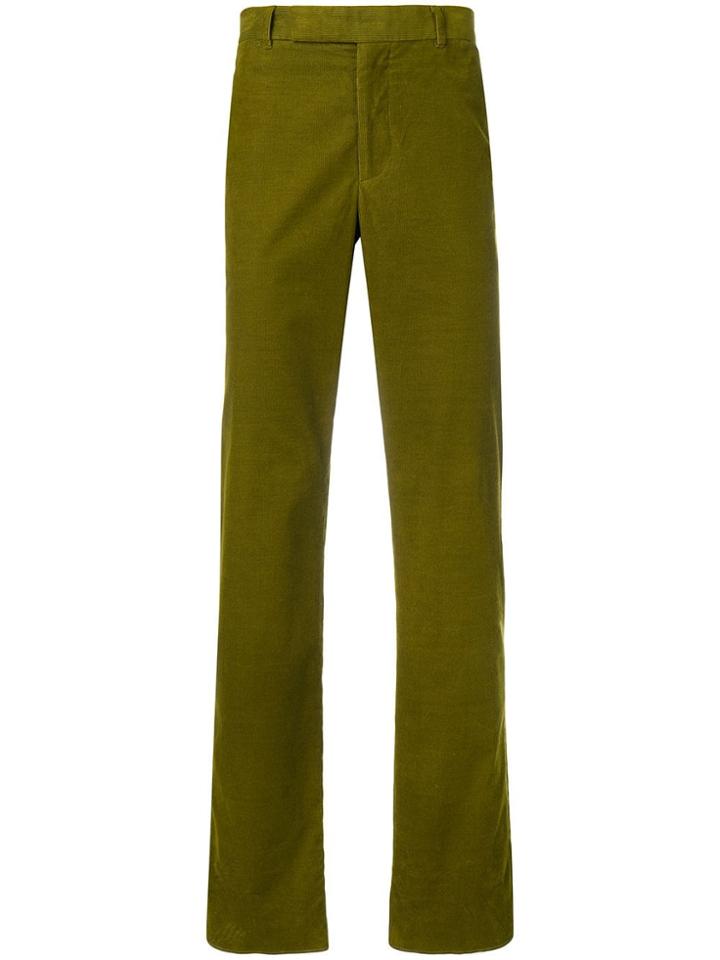 Holland & Holland Corduroy Straight-leg Trousers - Green