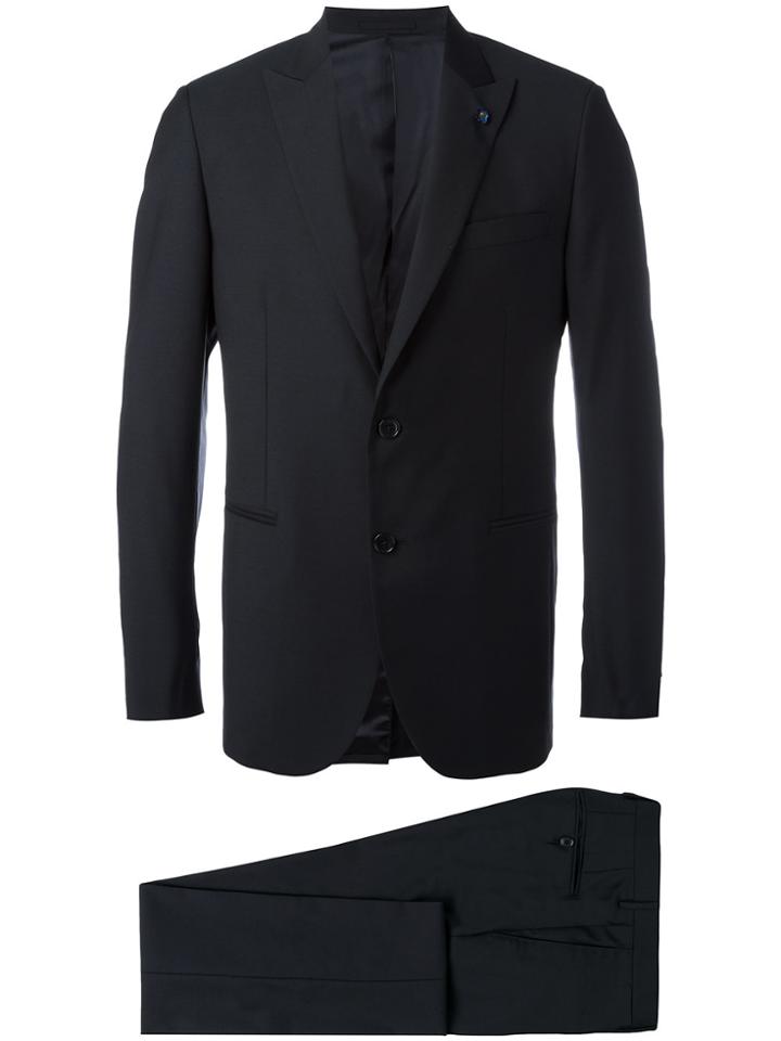 Brioni Stitch Detail Suit - Blue
