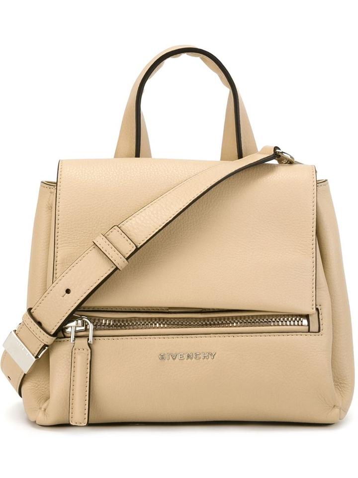 Givenchy Mini Pandora Pure Shoulder Bag, Women's, Nude/neutrals, Calf Leather