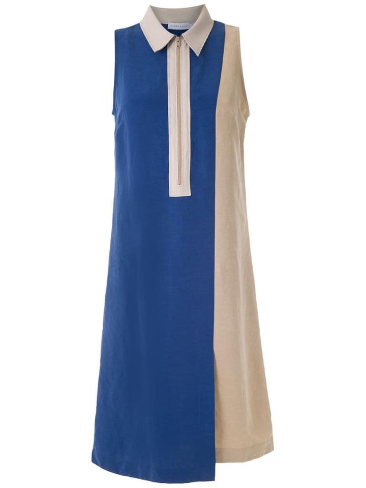 Mara Mac Bicolor Midi Dress - Blue