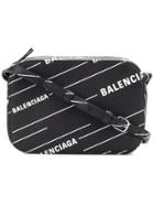 Balenciaga Everyday Logo Shoulder Bag - Black