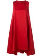 Ultràchic Flared Dress, Women's, Size: 42, Red, Cotton/spandex/elastane