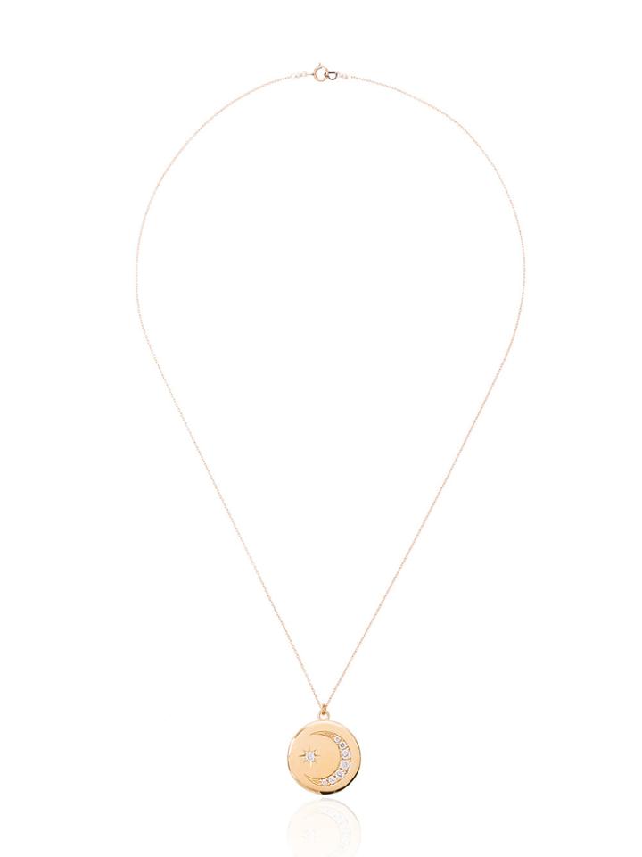 Sasha Samuel 14k Gold Locket With Diamond - Metallic