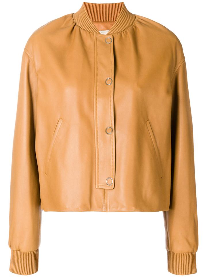 Yves Salomon Bomber-style Jacket - Brown