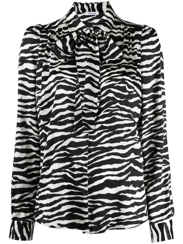 P.a.r.o.s.h. Zebra Print Shirt - White