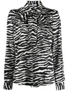 P.a.r.o.s.h. Zebra Print Shirt - White