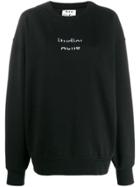 Acne Studios Cut Out Logo Sweater - Black
