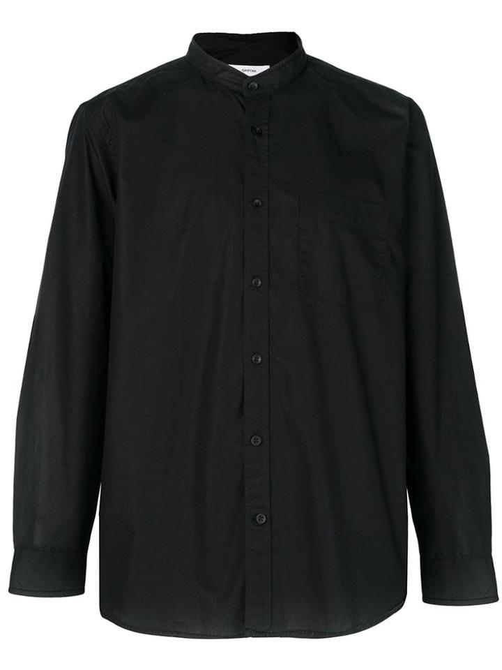 Mauro Grifoni Round-collar Fitted Shirt - Unavailable