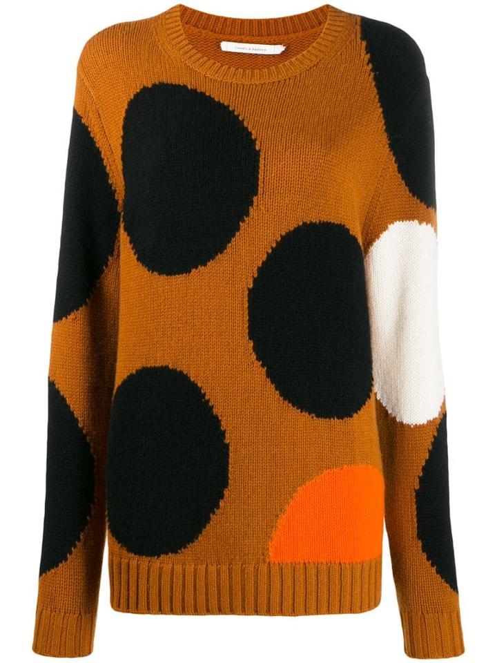 Chinti & Parker Polka Dot Jumper - Brown