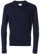 Maison Margiela Elbow Patch Knitted Sweater - Blue