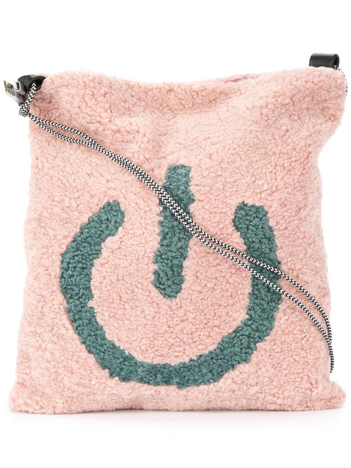 Tu Es Mon Trésor Fleece Power On Bag - Pink & Purple