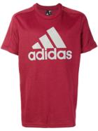 Adidas Logo Print T-shirt - Red